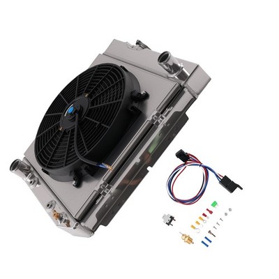 3 Row Aluminum Radiator Fan Shroud Kit for Ford Ranchero/Falcon V8 1960-1965