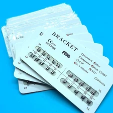 10X Dental Orthodontic Monoblock Bracket Mini Roth 022 345Hooks Braces For Teeth