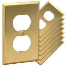 BRASS Signature Collection Metal Gold Outlet Cover or Light Switch Cover Wall...