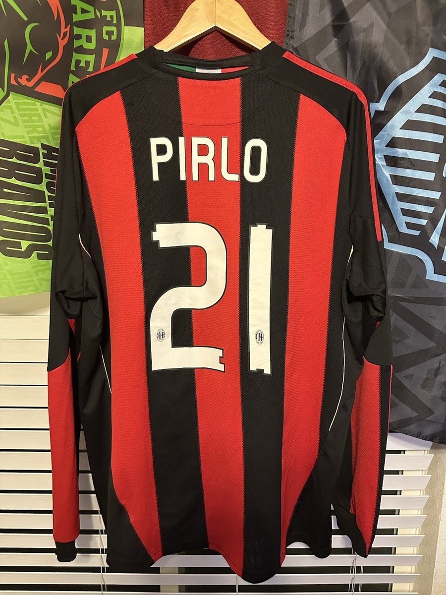 2010 Ac Milan Andrea Pirlo long sleeve soccer jersey | eBay