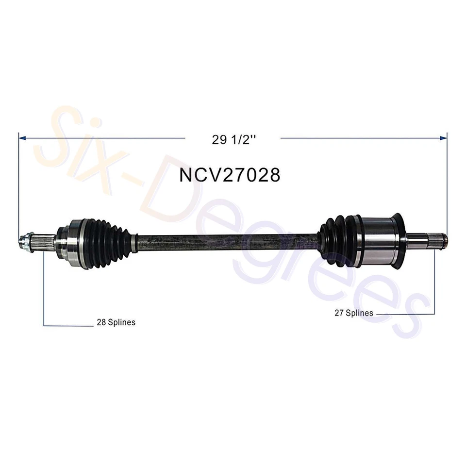 Eixo traseiro CV NCV27027 NCV27028 para 2013-2018 BMW 328i 330i xDrive 2.0L AWD - Imagem 3 de 4