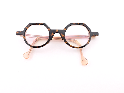 Anne et Valentin Eyeglasses, Frames Only, Aiko 21A33 Brown Tort