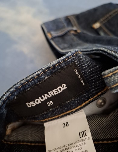 TROUSERS jeans Woman vintage '90s DSQUARED 2 made in Italy TG.38 circa M NEW! - Imagen 11 de 13