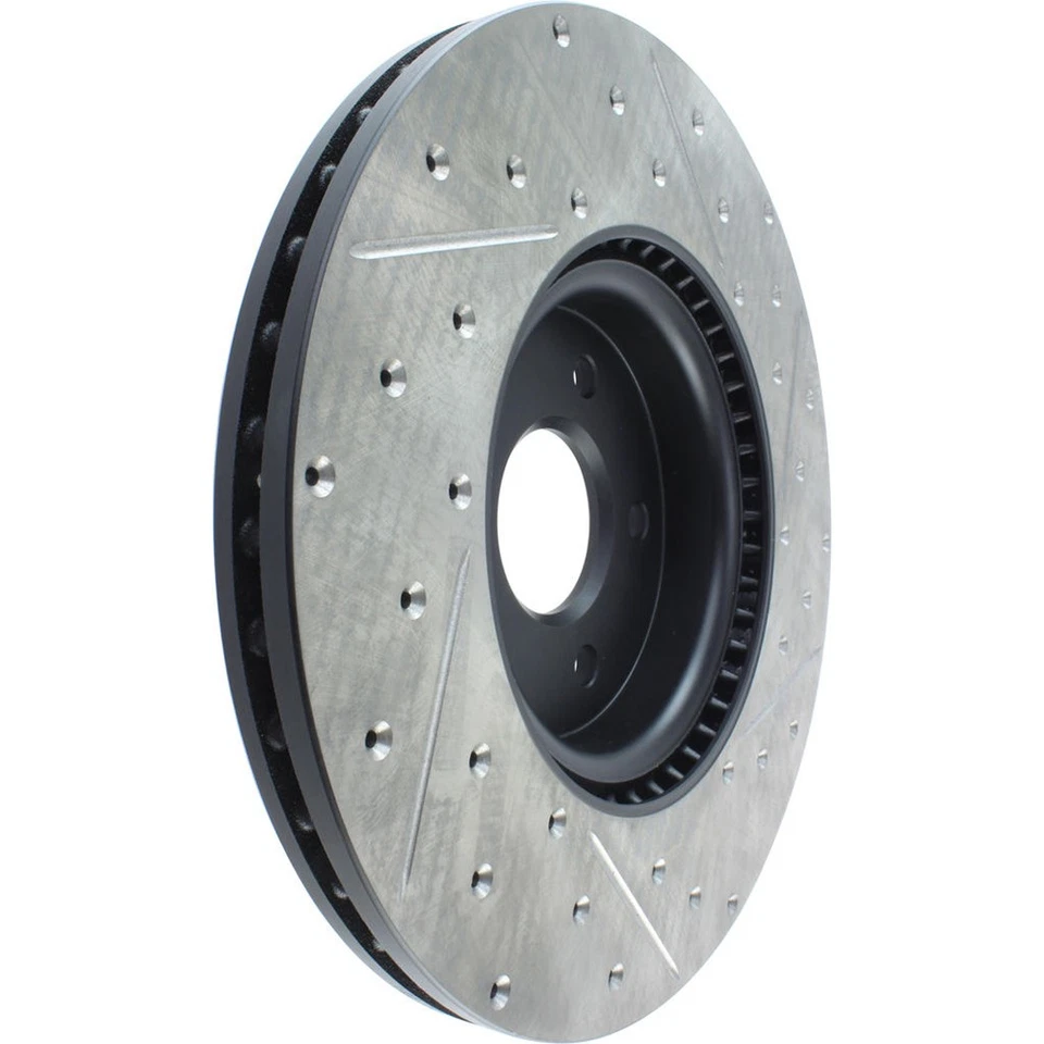Rotor de freno delantero derecho StopTech 127.39038R perforado para 13-18 Focus / 04-12 S40 Foto 4 de 4