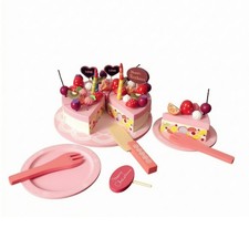 Pretend Play Dessert Set Reusable Toy Birthday Cake Imaginative for