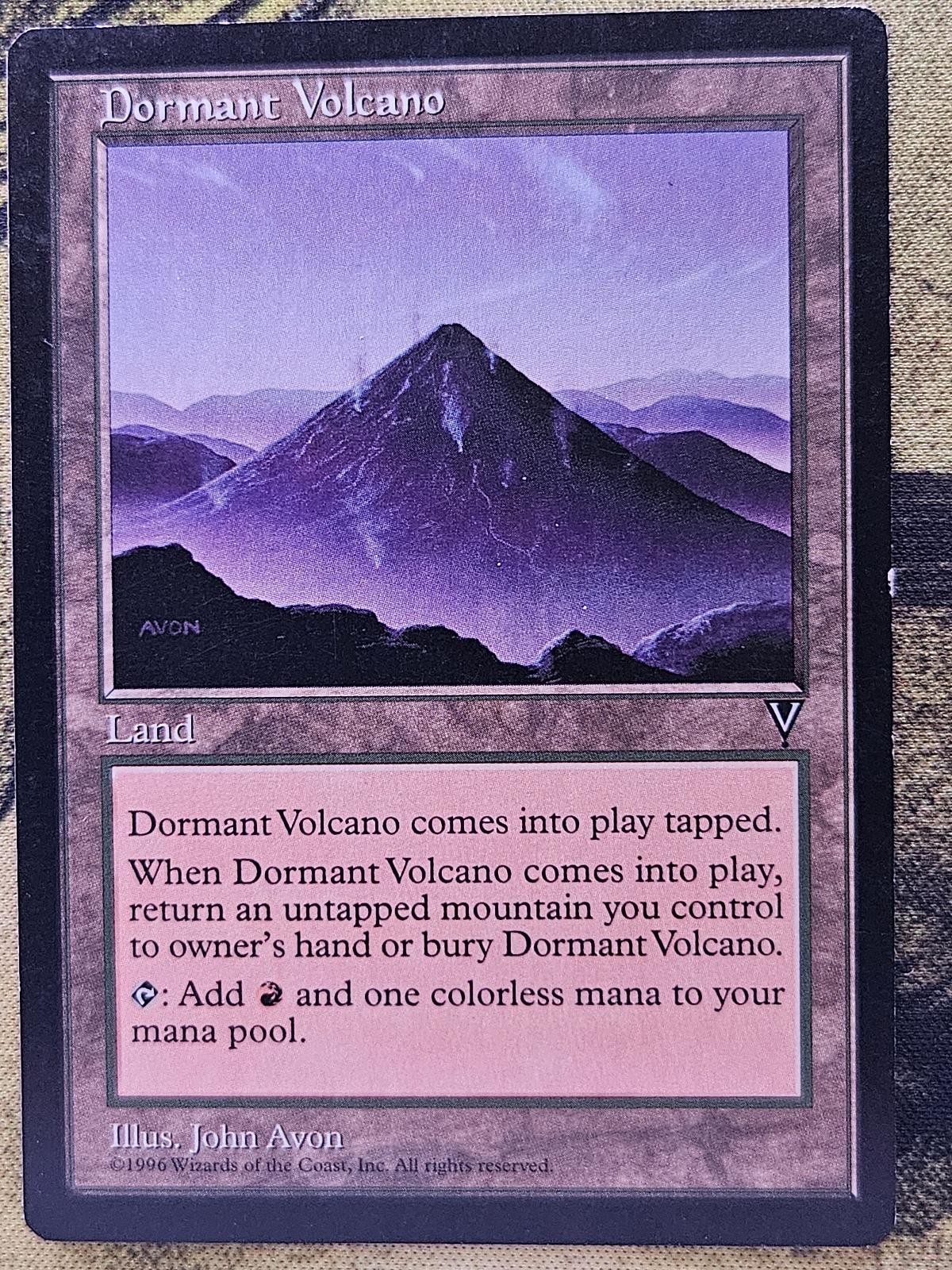 Dormant Volcano Uncommon Visions Magic: The Gathering Moderately Played