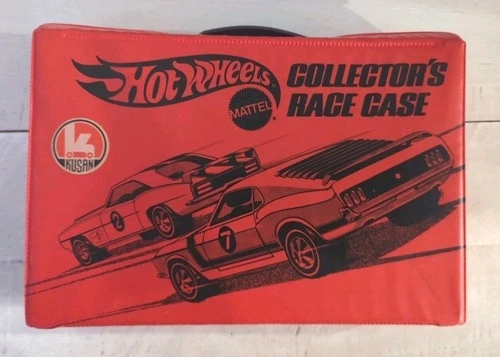 Hot Wheels Vintage Redline 12 Car Collector's Race Storage Case Red USA 1973