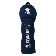 Uplark Peanuts Navy Blue Golf Head Cover Fairway Wood H-459 Japan