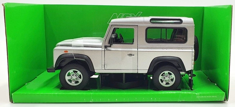 WELLY ESCALA 1/24 - 22498W - LAND ROVER DEFENDER - PLATEADO Foto 3 de 4