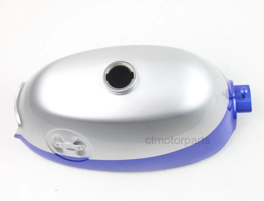 Tanque de combustible de gasolina azul/plateado para bicicletas Trail Honda Z50 Z50A K0 K1 1968-1970 Foto 2 de 4