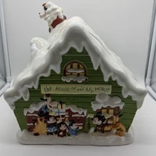 Walt Disney 75 Years Together Cookie Jar The House Of Mickey Mouse Seasons Greet