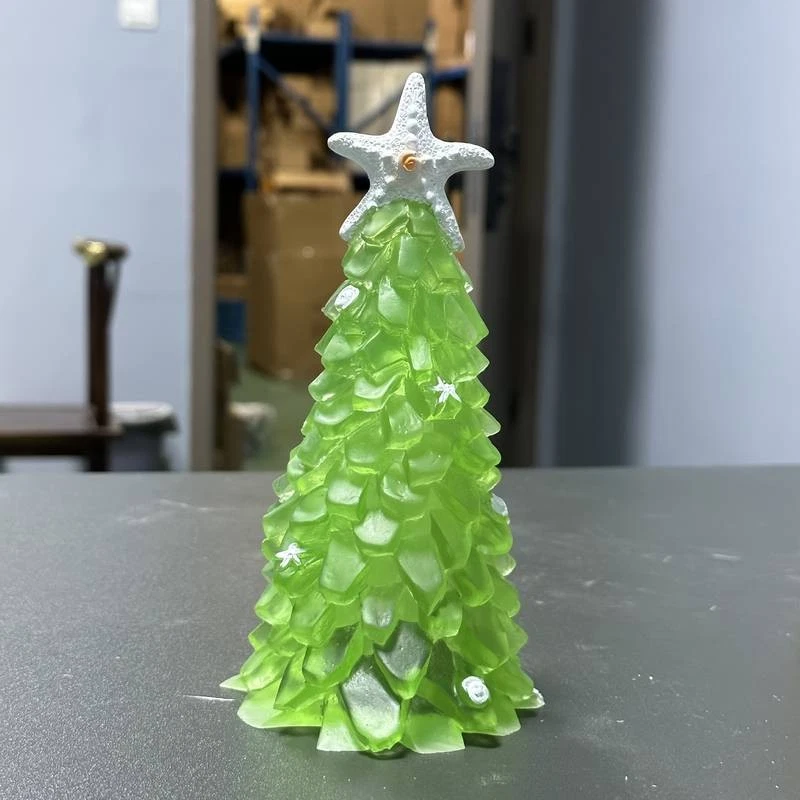 Turquoise Sea Starfish Christmas Tree Ornaments Glass Santa Tree Collectibles🎄 - Image 4 of 4