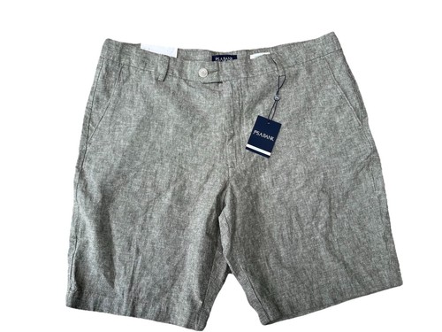 Jos A Banks Solid Linen Blend Casual Golf Shorts Tailored Fit Mens 38 Regular