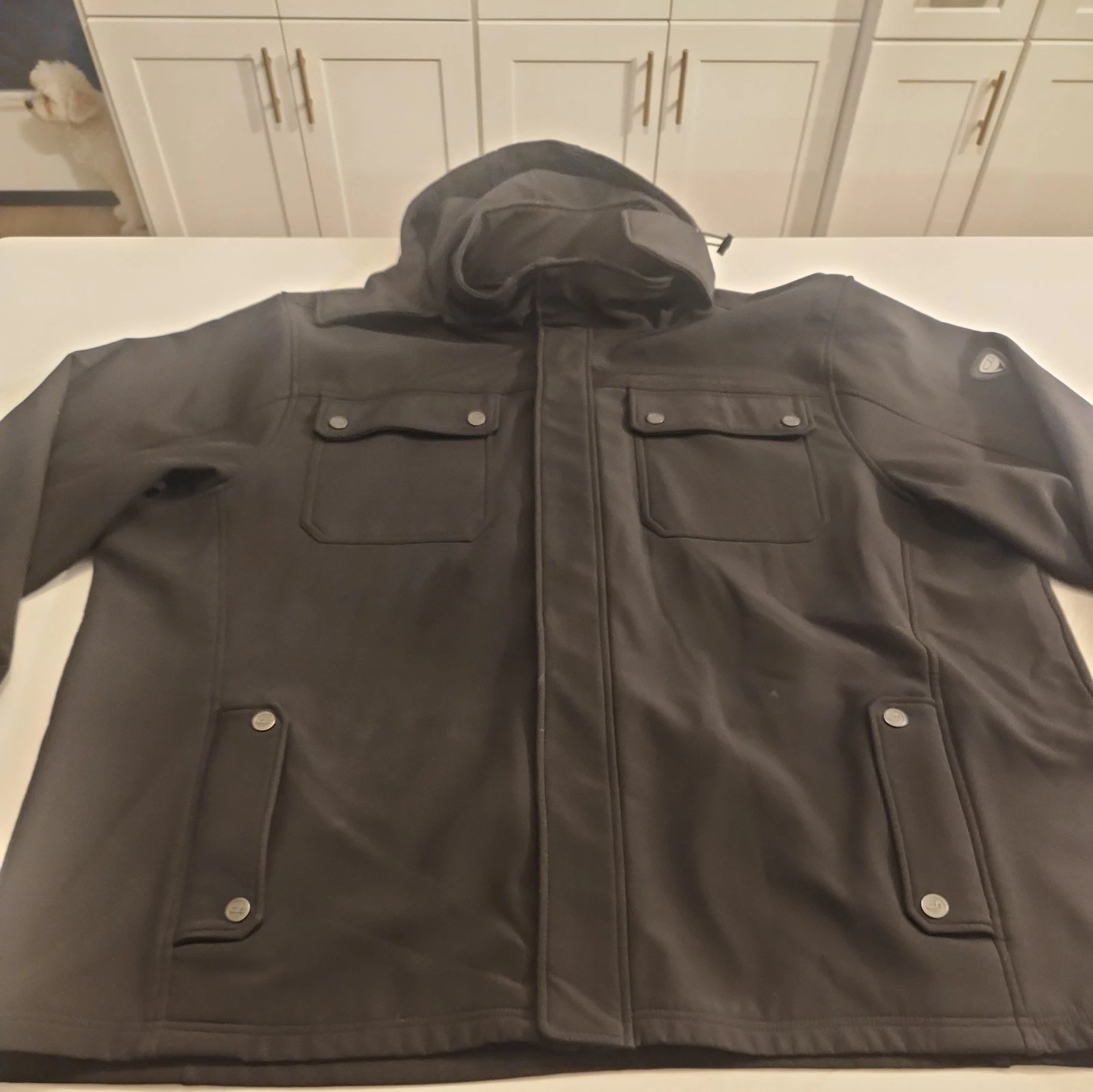 CB Mens Jacket, Coat Size 4XL Black