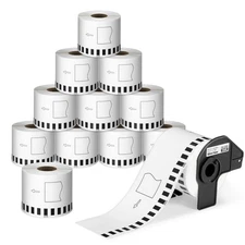 12 Rolls Compatible with Brother DK-2205 Continuous Paper Labels 2-3/7" x 100...