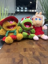 Jim Henson Miss Piggy Fozzie Kermit 1987 Muppet Babies Stuffed Plush Lot