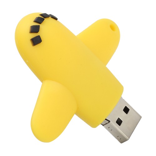 32GB USB 2.0 Port U Disk Cartoon Airplane Plugin Mobile Storage NEW - Afbeelding 8 van 12