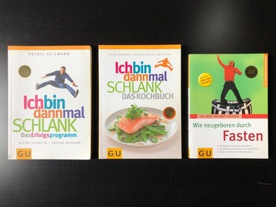 3 Bücher: Ich bin dann mal schlank, Wie neugeboren durch Fasten, P. Heizmann 