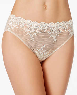 Wacoal Women's Embrace Lace Hi Cut Embroidered Brief Underwear Lingerie S