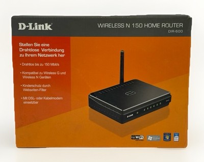 D-Link N 150 Wireless Router (DIR-600/DE) NEU Originalverpackt ROUTER