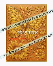 500 piece jigsaw puzzle Golden Butterfly Floral Dimensional Nature fantasy