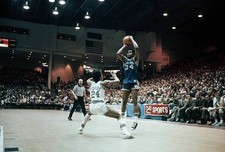 Basketball NCAA Playoffs Notre Dame Austin Carr in action taking s- Old Photo 1