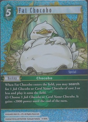 Final Fantasy TCG Opus IV Fat Chocobo 4-064L foil Near Mint
