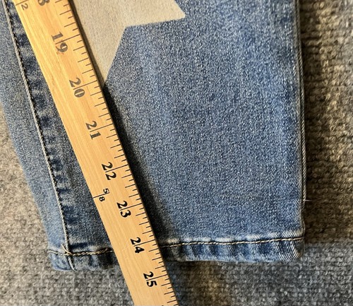 YMI Girl Size 12 Western Star Jeans Light Wash Straight Leg Boho Stylish Trendy - Picture 4 of 13