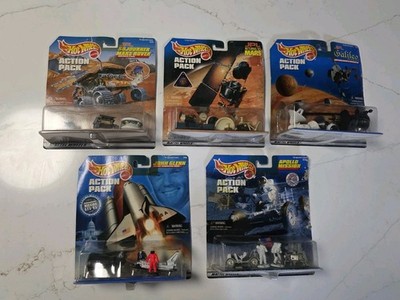 Hot Wheels Action Pack Space Lot Of 5 Apollo Mission Galileo JPL Mars ***READ***