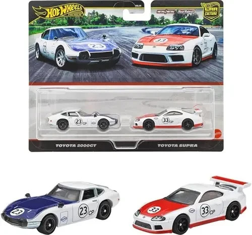 Hot Wheels Premium Car Culture Toyota 2000GT + Toyota Supra Neu/Ovp-image
