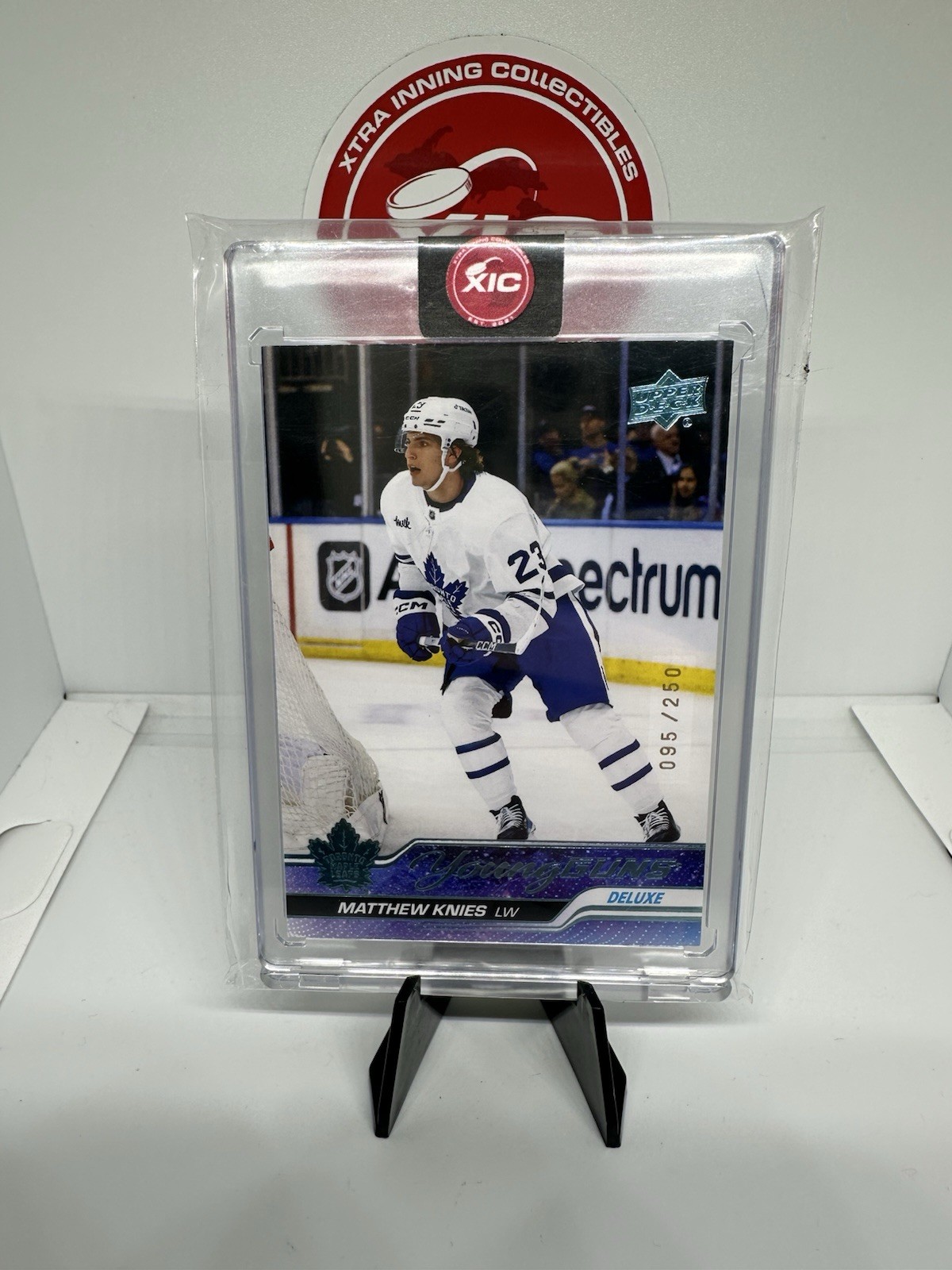 2023-24 Upper Deck Series 1 - Young Guns Matthew Knies #222 Deluxe /250 (RC)