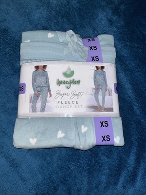 Honeydew Women's 2 Piece Super Soft Fleece Lounge PJ Set(Prickly Pear, XS)