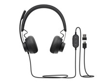Logitech Zone 750 Wired On-ear Headset with Noise-canceling microphone, USB-C
