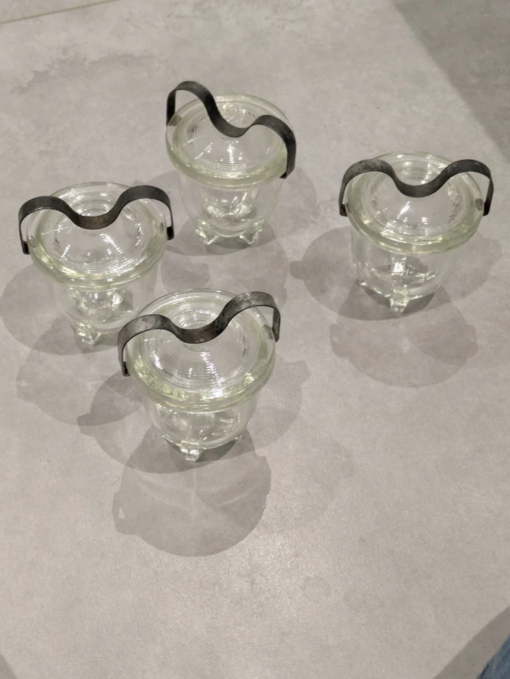 4 Wilhelm Wagenfeld Bauhaus Design Eierkocher Jenaer Glas Schott & Gen + Spange - Bild 4 von 4