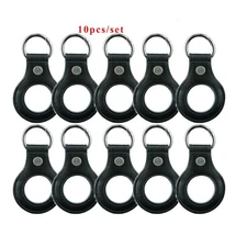 10pcs Leather Coin Keychain AA Recovery Chips Coins Holder Keychains Sober Gifts