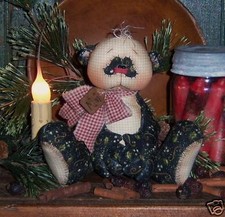 Primitive Panda Teddy Bear Ornie Rag Doll Paper Pattern 533