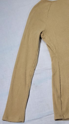 Isabel Maternity Ingrid & Isabel Womens Beige Ribbed Long Sleeve Knit Top - XXL - Picture 9 of 14