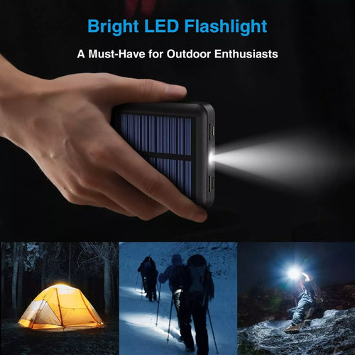 9000000mah Solar Power Bank Pack USB LED Pack Battery Fast Charger For Phone NEW - 第 16/16 張圖片