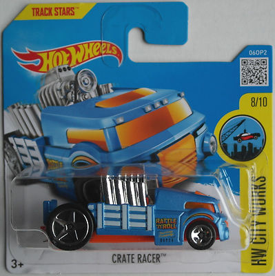 Hot Wheels Crate Racer blaumetallic Neu/OVP Spielzeugauto Mattel HW Dragster