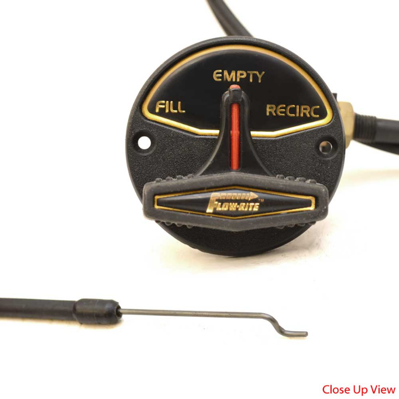 Flowrite Boat Remote Drain Plug Cable w/ 6 FT Lund 1984390 Black for