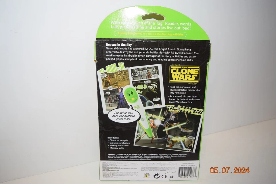 LeapFrog TAG Leap Reader ~ Star Wars~ Clone Wars ~ Scan Pics ~ NEW - Image 3 of 4