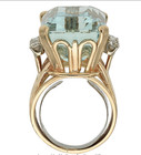 22 Carat Aquamarine, Diamond, Gold Ring 14K Gold Gross weight 15.40 grams. — photo 4