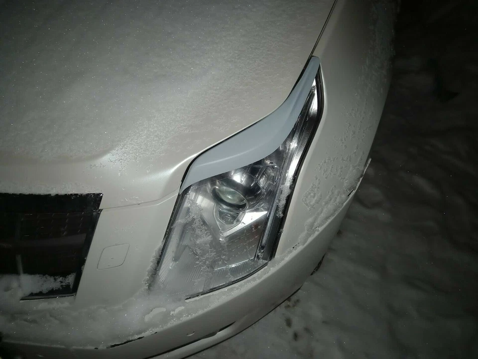 Para Cadillac SRX Juego de 2 Fundas de Faros Párpados Pestañas Cejas 2009-2016 Foto 4 de 4