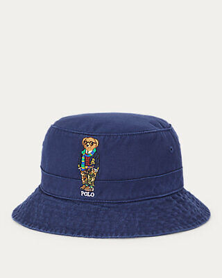 NWT Men’s Polo Ralph Lauren Polo Bear Chino Bucket Hat S/M MSRP $69.50 ...