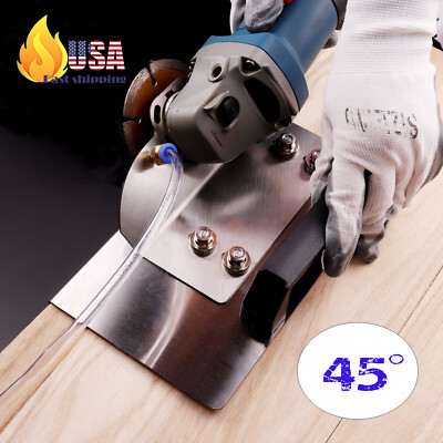 100mm Angle Grinder Stand - 45° Stainless Steel Tile Cutting Jig with Vibration 