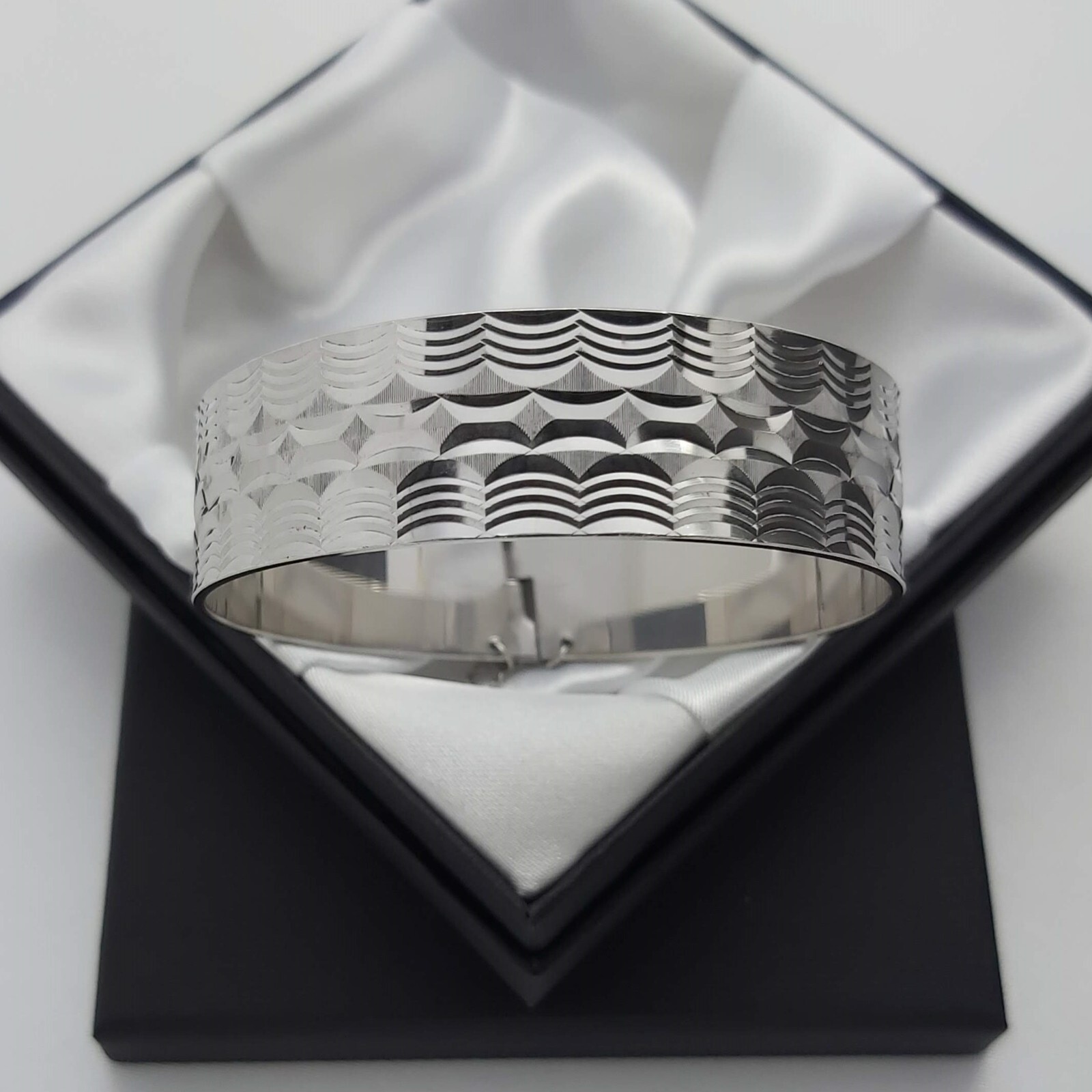 1979 Vintage Solid 925 Silver Engine Turned Geome… - image 4