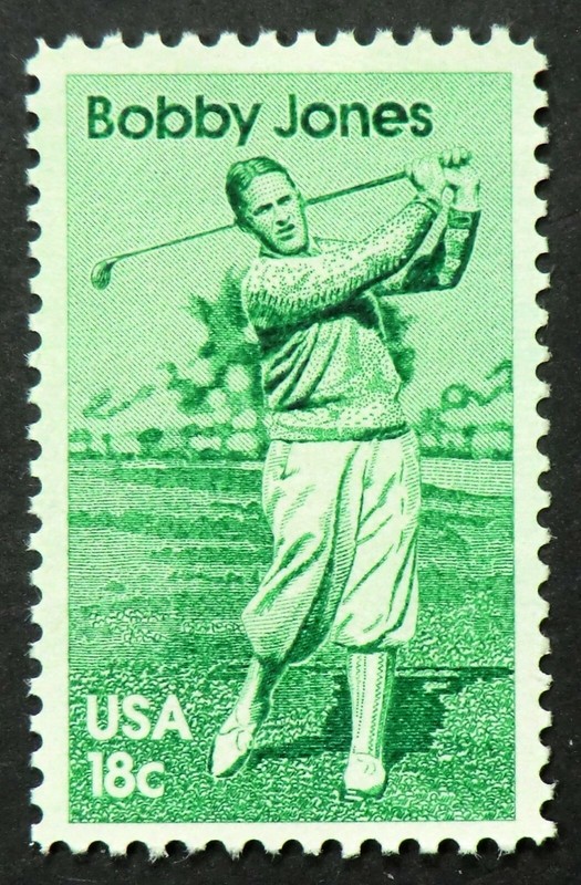 1933 MNH 1981 18c Bobby Jones golfer Augusta golf course designer Atlanta club