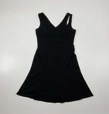Julian Taylor Womens Size 10 Classic Black Dress Sleeveless Slit Accent Lined