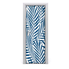 Tulup Door Sticker 75x205cm Decorative - Tropical Leaves