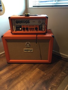 orange amp cabinet